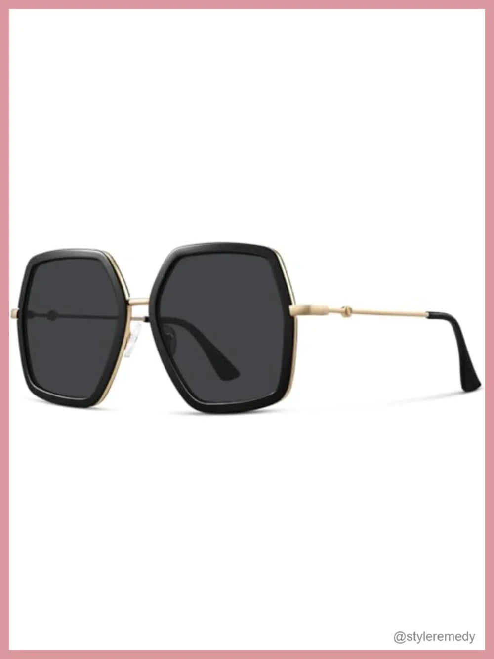 Oversized Hexagon Sunglasses Women UV400 Protection Fashion Shades
